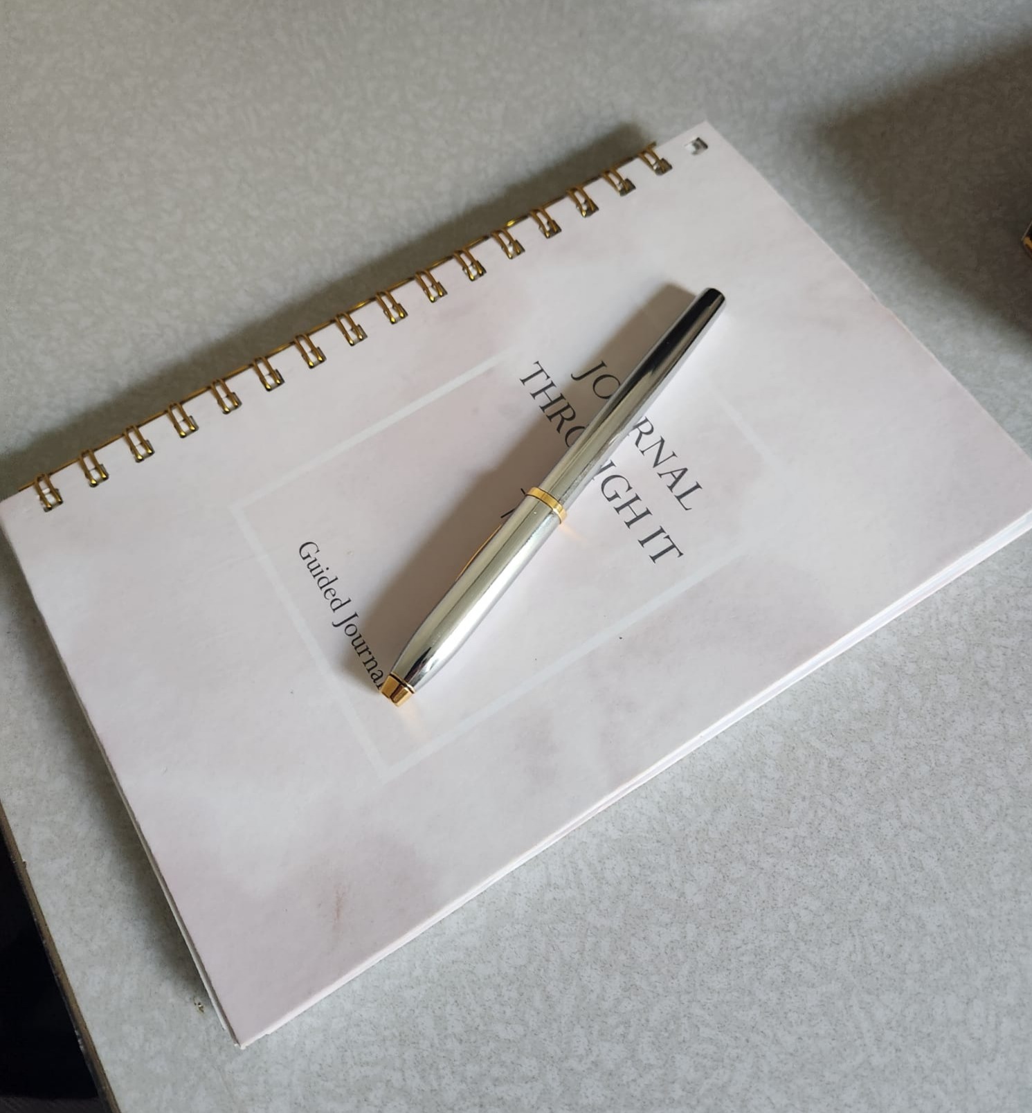 Journal on Desk Cropped